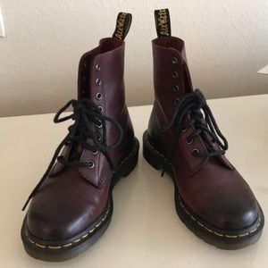 Dr. Martens Women’s Pascal Leather Combat Boots.